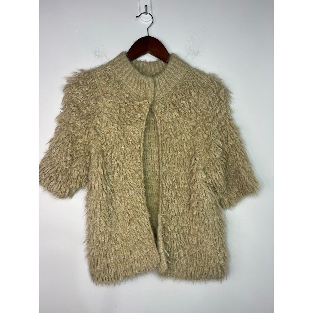 ANTHROPOLOGIE Knitted & Knotted TALAH Eyelash Cardigan Size XS - Picture 3 of 8
